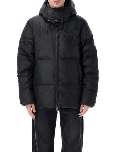 Pyrenex Shift Hooded Ripstop Jacket Black In Animal Print