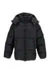 Pyrenex Ripstop Down Jacket With Adjustable Drawstring Hood In Black