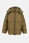 Pyrenex Shift Hooded Ripstop Down Jacket In Green