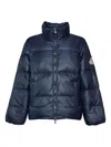 Pyrenex Blue Matte Nylon Shift Puffer Jacket