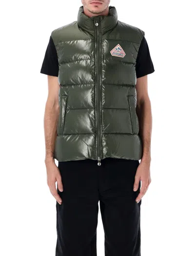 Pyrenex Sleeveless Down Vest For Men - Size L In Deep Khaki