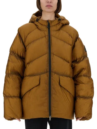 Pyrenex "stellar" Down Jacket In Collaboration With Nitty Gritty In Brown