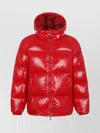 Pyrenex Sten Quilted Hooded Jacket And Cuffs In Red