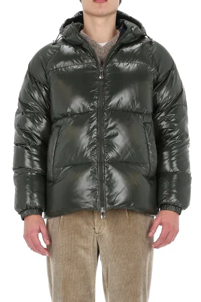 Pyrenex Sten Unisex Hooded Down Jacket In Green