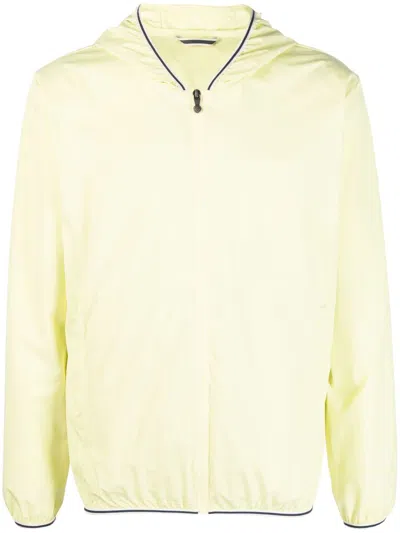 Pyrenex Stripe-trim Hooded Jacket In Gelb