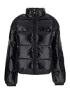 Pyrenex 'vintage Mythic' Black Down Jacket With Stand-up Collar And Logo Patch On The Sleeve In Tech Fabric  In Black