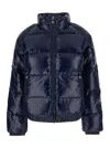 Pyrenex Logo-patch Quilted Jacket In Blue