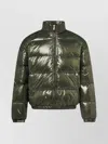 Pyrenex Vintage Mythic Down Jacket With High Collar In Green