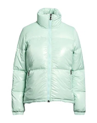 Pyrenex Woman Puffer Turquoise Size 4 Polyamide In Green