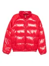 Pyrenex Zip Puffer Jacket In Pink