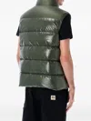 Pyrenex Zipped Padded Gilet In Green