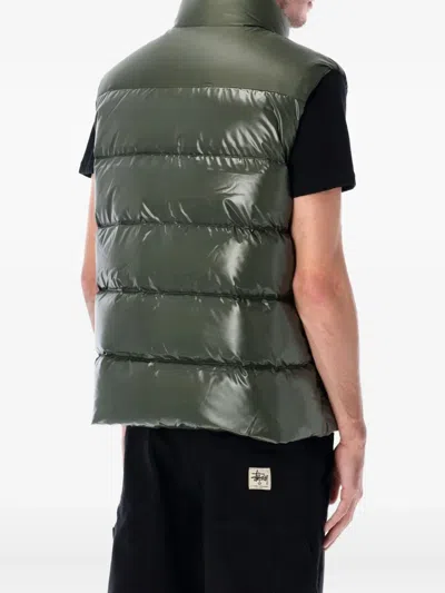 Pyrenex Zipped Padded Gilet In Green