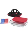 Pyrex 3qt Easy Grab Glass Baker With Travel Bag