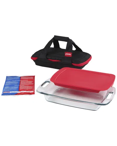 PYREX PYREX 3QT EASY GRAB GLASS BAKER WITH TRAVEL BAG