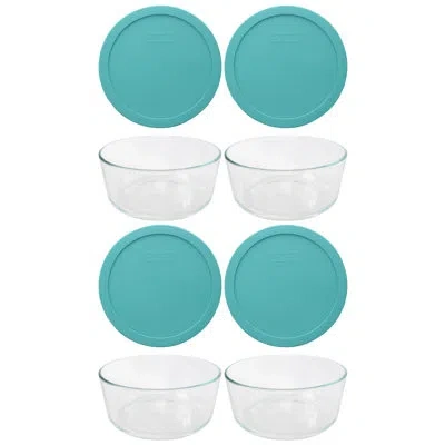 Pyrex 4 Cup Food Storage Container In Sea Glass