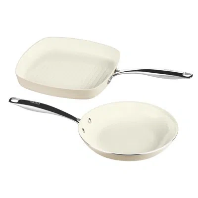 Pyrex Ceramic Cookware 2-pc Set In White