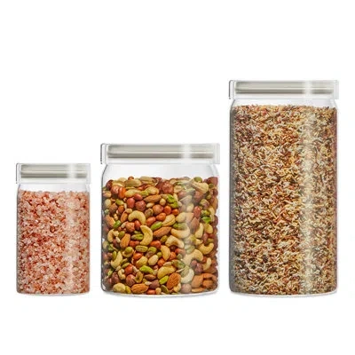Pyrex ® Glass Canister Set In Clear