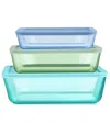 Pyrex Simply Store Tinted 6-pc. Rectangle Storage Set In Multi