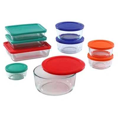 Pyrex Storage Plus 9 Container Food Storage Set In Red