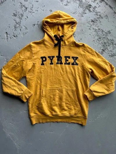Pre-owned Pyrex Vision X Virgil Abloh Pyrex By Virgil Yellow Hoodie ( Off White )