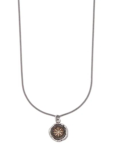 Pyrrha 14kt Yellow Gold And Silver Direction Necklace