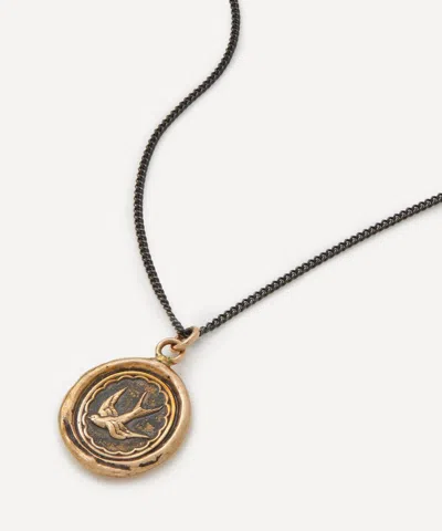 Pyrrha Bronze Free Spirited Pendant Necklace In Brown