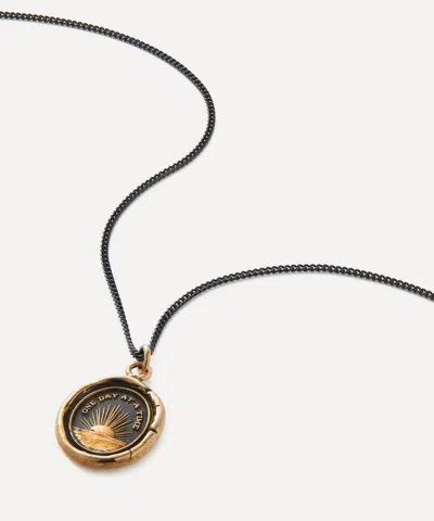 Pyrrha Bronze One Day At A Time Pendant Necklace