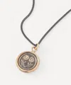 Pyrrha Bronze True Friends Pendant Necklace In Metallic