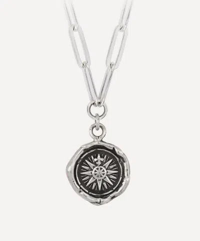 Pyrrha Sterling Silver Direction Pendant Necklace