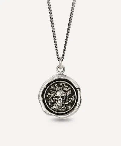 Pyrrha Sterling Silver Live Every Moment Pendant Necklace In Pattern