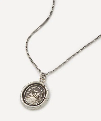 Pyrrha Sterling Silver One Day At A Time Pendant Necklace