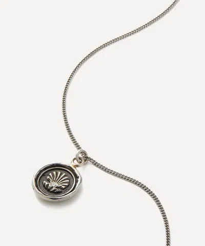 Pyrrha Sterling Silver The World Is Your Oyster Pendant Necklace