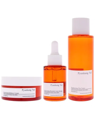Pyunkang Yul 3pc Brightening Line Skincare Kit In Orange