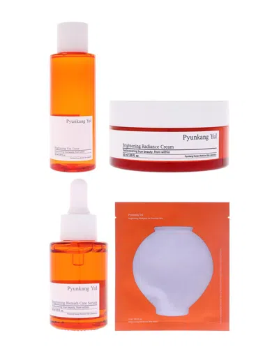 Pyunkang Yul 4pc Brightening 4pc Skincare Kit In Orange