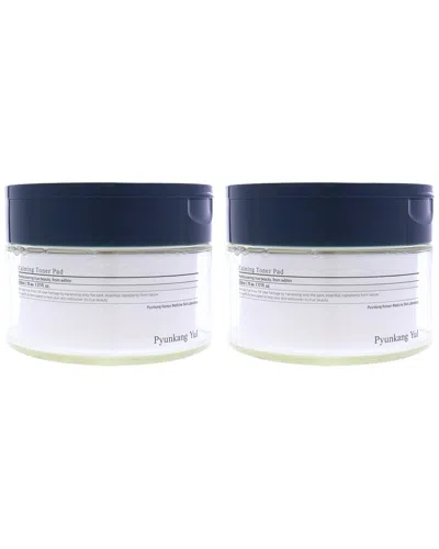 Pyunkang Yul 70pc Calming Toner Pads - Pack Of 2 In White