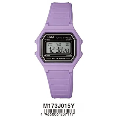 Q&q Men's Watch  Digital ( 33 Mm) Gbby2 In Purple