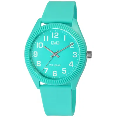 Q&q Unisex Watch  V12a-012vy ( 41 Mm) Gbby2 In Green