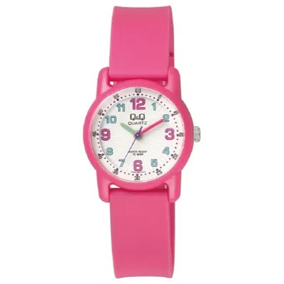 Q&q Unisex Watch  Vr41j002y ( 30 Mm) Gbby2 In Pink