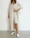 Q House Of Basics Joseph Cardigan In Sand In Multi