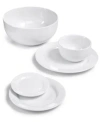 Q Squared Diamond Melamine Dinnerware Collection In White