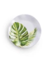 Q Squared Palm Dinnerware Collection In White,green