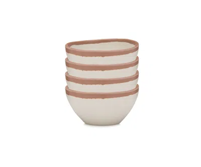 Q Squared Potter Terracotta Melaboo 4-pc. Dip Bowl Set In Multi