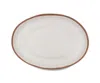 Q Squared Potter Terracotta Melaboo Oval Platter In Multi