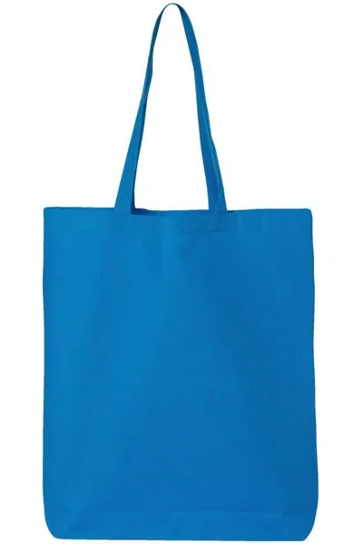 Q-tees 12l Economical Tote In Blue