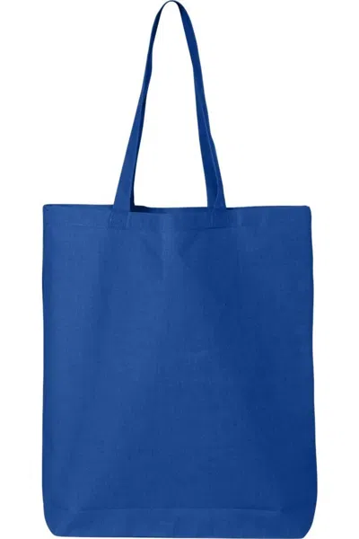 Q-tees 12l Economical Tote In Blue