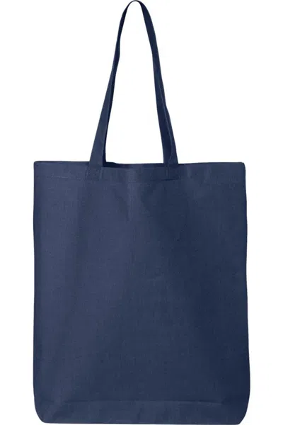 Q-tees 12l Economical Tote In Blue