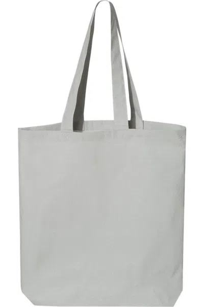 Q-tees 12l Economical Tote In Grey