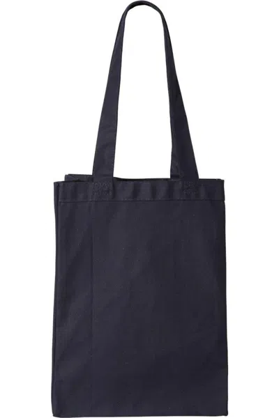Q-tees 12l Gussetted Shopping Bag In Blue