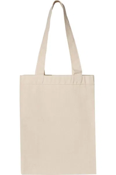 Q-tees 12l Gussetted Shopping Bag In White