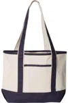 Q-tees 34.6l Large Canvas Deluxe Tote